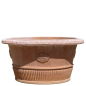 Preview: Vaso Basso Baccellato con Rosone – Grand pot en terre cuite d’Impruneta